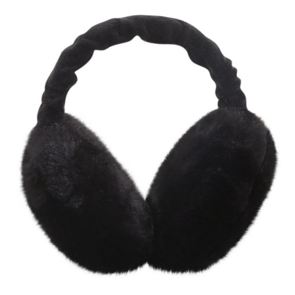 TELOLY Fluffy Ear Muff Plush Foldable Earmuffs Winter Earmuffs Cold Weather Ear Warmer