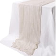 thumbnail image 4 of Navy Blue Cheesecloth Table Runner 3.3ft Long Gauze Table Runner Rustic Wedding Cheese Cloths Decor for Wedding Bridal Baby Shower Birthday Party Wedding Decorations Boho Table Runner, 4 of 5