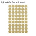 thumbnail image 3 of Uxcell 2 Sheets/108Pcs Screw Hole Stickers, 21mm Textured Khaki Self-Adhesive Screw Cover Sticker, 3 of 6