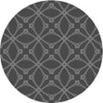 thumbnail image 1 of Ahgly Company Indoor Round Patterned Platinum Gray Area Rugs, 5' Round, 1 of 6