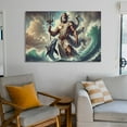 thumbnail image 6 of Greek Mythology Poster Poseidon - Sea God Picture Print Canvas Poster Wall Paint Art Posters Decor Modern Home Artworks Gift 12x18inch(30x45cm), 6 of 6
