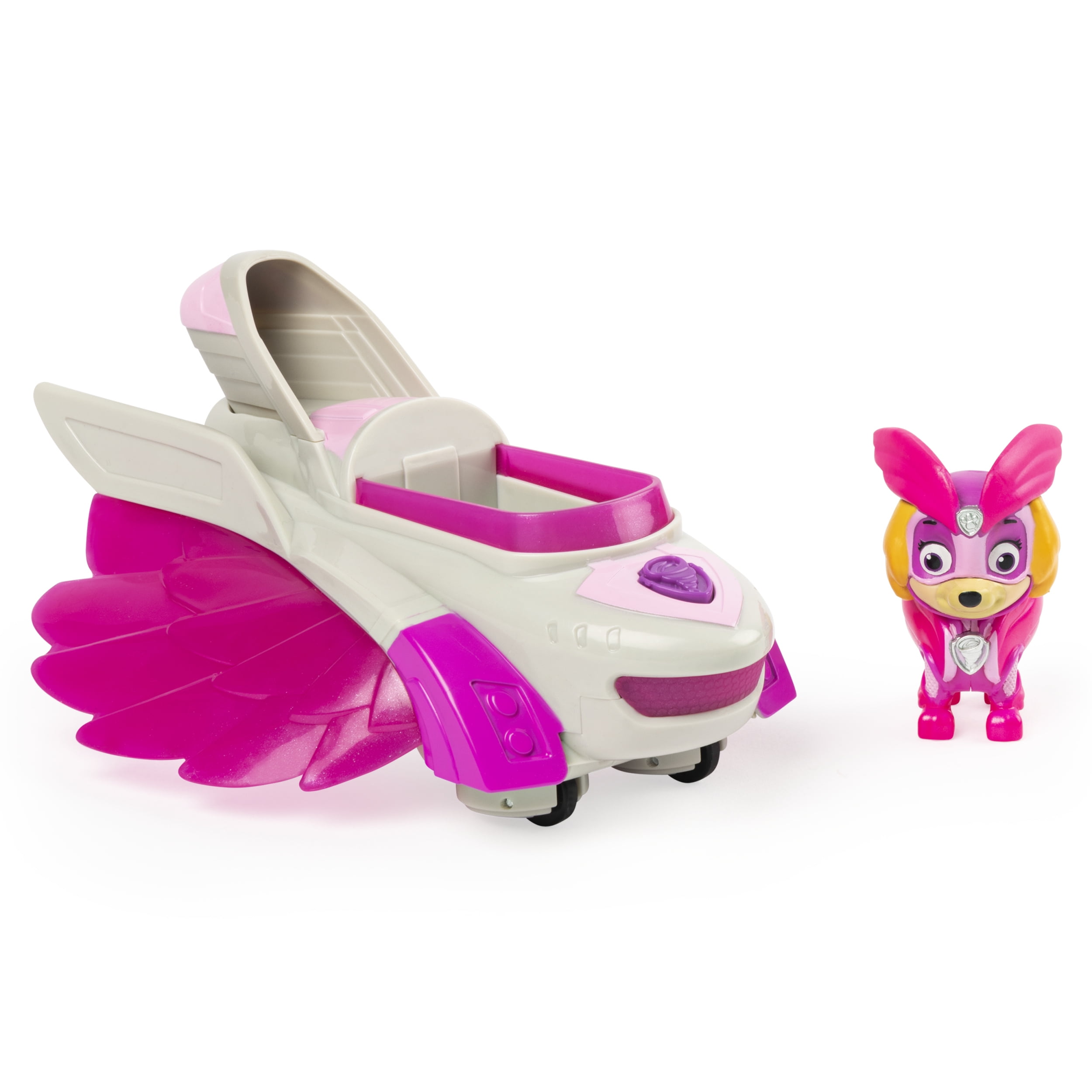 Skye Lights Sound & Figure PAW Patrol Mighty Pups Super Deluxe Vehicle 