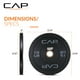 thumbnail image 4 of Juego de paragolpes olímpicos CAP Barbell Budget, 15 libras, par negro, 4 of 6