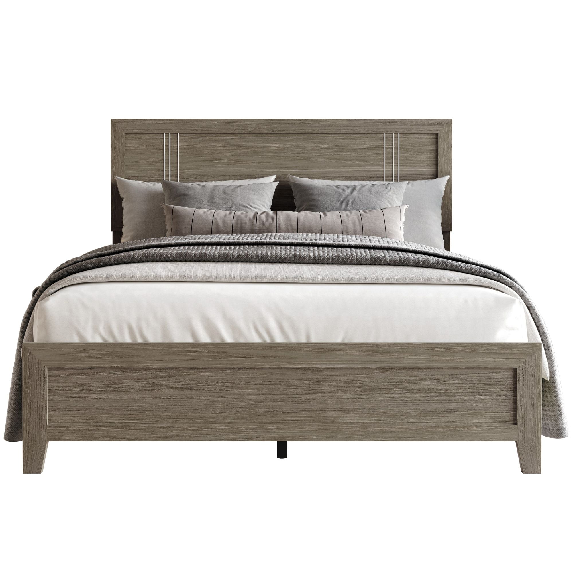 Home Design Ashwin King Bedroom Set, Gray