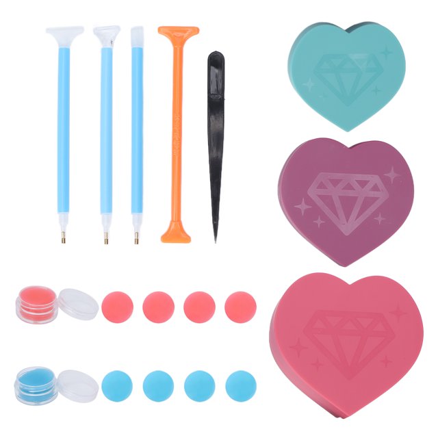 Herramienta profesional de pintura de diamantes de imitación, bandejas de clasificación de cuentas de plástico, accesorios de manicura, herramientas azules