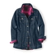 thumbnail image 6 of Woman Within Plus Size Long Stretch Denim Jacket Oversized Jean Jacket, 6 of 6