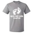 thumbnail image 1 of Unisex T-Shirt, Hide And Seek Champion, Slim Fit, Short Sleeve Sweater - Sport Grey Small, 1 of 2