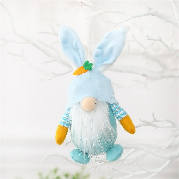 Gnomo de Pascua | Adorno de Pascua de Algodón de 18 X 7,6 Cm | Centro de Mesa Festivo de Primavera | Decoración para Fiestas | Decoración Navideña para El Hogar y La Oficina | Idea de Regalo de Pascu