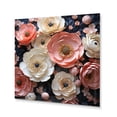 thumbnail image 2 of Designart "Enchanting Ranunculus Flowers II" Floral Metal Art Living Room, 2 of 5