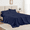 Navy Blue, variant on Twin Bed Sheet Set 3 Piece, Hotel Luxury Super Soft 1800 Series Microfiber Bed Sheets Set, Wrinkle Free Breathable, Up to 16" Deep Pockets Sheets, Light Grey