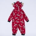 thumbnail image 6 of GRNSHTS Christmas Family Matching Hoodie Pajamas Reindeer One Piece Jumpsuit Zipper Pjs for Adult Kids Baby, 6 of 10