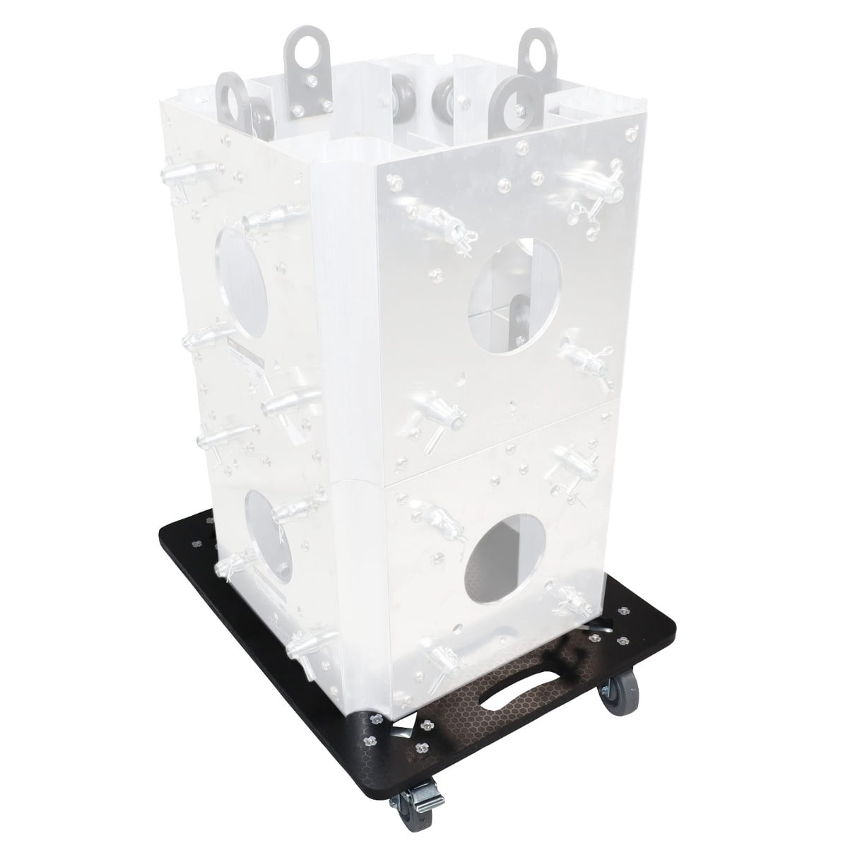 ProX XS-QUADROLLER X2 Set of 2 Caster Boards with 4" Industrial Grade Caster Wheels for Cases/Truss Block/Speakers/Heavy Equipment