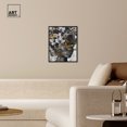 thumbnail image 3 of Hidden Golden Butterflies Gold Fashion Glam Canvas Wall Art by Art Remedy, Black Floater Frame, 16"x20", 3 of 7