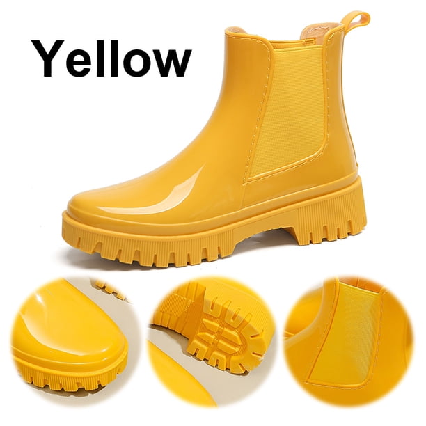 Botas Chelsea Zapatos Al Aire Libre Goma Antideslizantes para Mujer