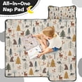 thumbnail image 4 of Beige Christmas Forest Animal Pattern Toddler Nap Mats for Kids Preschool,50"x20" Sleeping Mat Bag or Kids,Toddler Sleeping Bag,Toddler Nap Mat or Daycare, 4 of 6