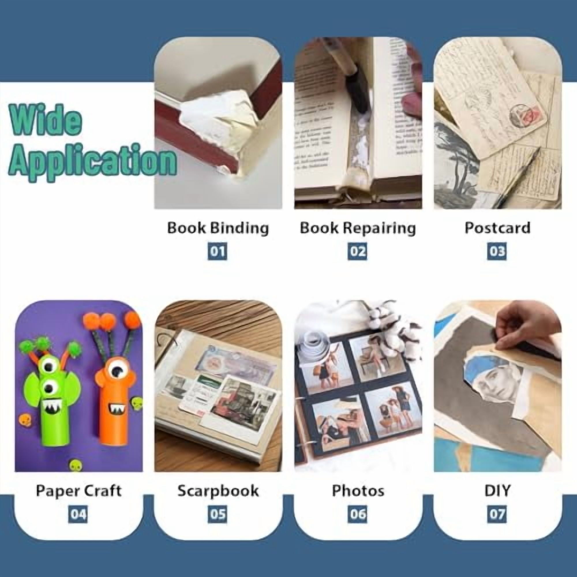 Books By Hand, PH Neutral PVA Adhesive, Archival Quality and Acid-Free, Dries Clear - 8 Ounce
