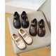 thumbnail image 2 of Zapatos de cuero para niñas, primavera y otoño, retro, ligeros, de suela suave, zapatos de princesa de cuero suave, zapatos de rendimiento, 2 of 4