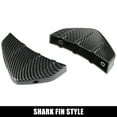 thumbnail image 4 of Unique Bargains 4pcs Car Diffuser Universal Shark Fin Spoilers Rear Spoiler Wing Diffuser Trim Bumper Lip for Car Carbon Fiber Pattern, 4 of 6