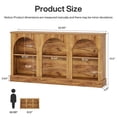 thumbnail image 2 of Tribesigns 63-inch Console Table, Farmhouse Entryway Table with 3-Tier Shelf, Wooden Sofa Console Behind Couch for Entrance, Hallway, Natural Brown, 2 of 8
