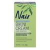 Nair Sensitive Bikini Cream Hair Remover, Moisturizing Formula with Green Tea, 1.7 oz