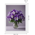 thumbnail image 2 of Diamond Art Kits for Adults - Purple Flowers Glass Vase Display 5d Diamond Painting for Adults, Diamond Art for Adults Beginners, Frameless Diamond Painting Kits for Adults for Home Wall Decor, 2 of 7