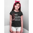 thumbnail image 3 of Christmas Innocent Until Proven Guilty Check Shirt for Kids Youth Tshirt, XL, Black, 3 of 6
