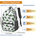 thumbnail image 3 of Tractor and Tractors White Pattern 17" School Backpacks for Teens,Waterproof Oxford Fabric,S-Shape Padded Straps for School,Travel,Hiking,Camping, 3 of 6