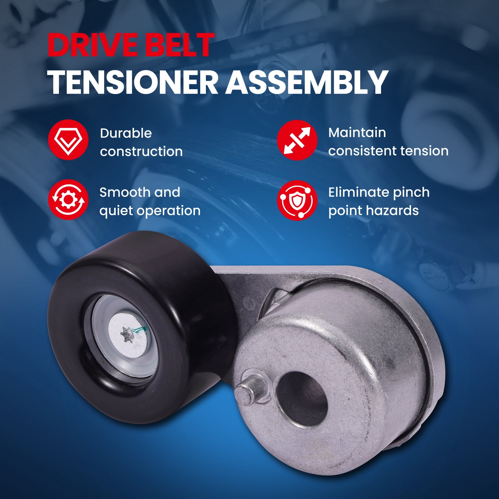 MOCA AUTOPARTS Drive Belt Tensioner Assembly for 2005-2019 Nissan Frontier 4.0L & 2012-2020 Nissan NV3500 4.0L & 2005-2015 Nissan Xterra 4.0L