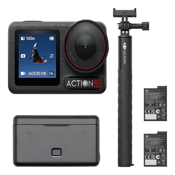 Cámara DJI Osmo Action 5 Pro Adventure Combo Negra