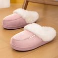 thumbnail image 6 of Women's Winter Slippers Fuzzy Shoes Cozy Indoor Outdoor Comfortable Soft Warm On Slides For Ladies, 6 of 8