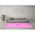 thumbnail image 3 of Ahgly Company Indoor Round Abstract Pink Modern Area Rugs, 8' Round, 3 of 4