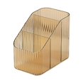 thumbnail image 4 of AMLESO Cosmetic Storage Bin Divided Makeup Organizer for Vanity Dresser Lightweight 3 Section Amber, 4 of 8