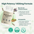 thumbnail image 4 of Blue Vervain Advanced with Ashwagandha - 1400mg per serv, Blue Vervain Capsules, Blue Vervain Tea Alternative, Brain Health, Stress Relief, Ashwagandha Supplements - 60 Capsules, 4 of 8
