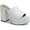 White Smooth, variant on Womens Ofeliap Faux Leather Slip On Heels