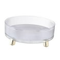 thumbnail image 4 of Bandeja de almacenamiento giratoria, soporte para cosméticos, organizador de Perfume, bandeja giratoria para servir, estante de especias para tocador,, 4 of 6