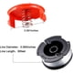 thumbnail image 2 of Carrete de repuesto de alimentación automática, incluye 2 carretes de repuesto (32,8 pies 0,065 pulgadas) y tapa compatible con Black and Decker Af-100 (3 piezas), 2 of 5