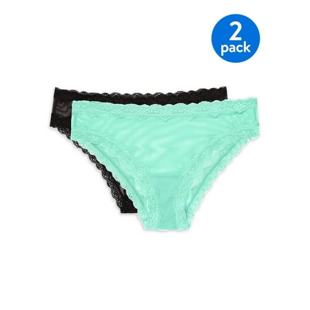 

Smart & Sexy Women s Lace Trim Cheeky Panties 2-pack Style-SA1377