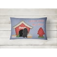 thumbnail image 2 of Carolines Treasures BB2825PW1216 Dog House Collection Poodle Black Canvas Fabric Decorative Pillow  12H x16W multicolor, 2 of 3