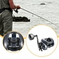 thumbnail image 4 of QccHieUs 6.4:1 Gear Ratio Baitcaster Fishing Reel for Beginners to Pros 15kg Max Drag Left Hand, 4 of 4