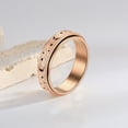 thumbnail image 4 of Eosunjian Women Men Ring Moon Star Fidget Spinner Ring Anti Stress Stainless Steel Couples Rotating Ring Jewelry Gift Silver US 8, 4 of 13