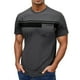 thumbnail image 1 of Camiseta de manga corta con cuello redondo y estampado a rayas para hombre, gráficos en 3D, poliéster y spandex, ropa informal para el día a día, tallas S-XXXL, 1 of 7