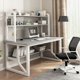 thumbnail image 3 of Shelf Single Office Desks - Write Computer Workbench - Student Office Desks - Simplicity Home Rangement Bureau - Home Furniture QF50OD My Lux Decor Round, 3 of 15