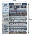 thumbnail image 3 of LHSHID 60th Birthday Decorative Blanket for Husband's Mom and Dad 40x50in, 3 of 7
