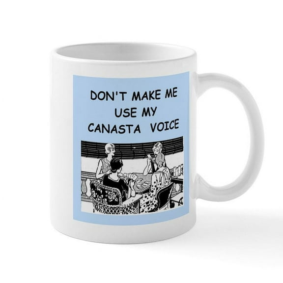CafePress - Canasta Mug - 11 oz Ceramic Mug - Novelty Coffee Tea Cup