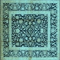 thumbnail image 1 of Ahgly Company Indoor Square Oriental Light Blue Traditional Area Rugs, 8' Square, 1 of 4