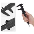 thumbnail image 3 of Unique Bargains 1 Pc Mini Eyebrow Measuring Ruler Double Scale Aliper Measuring Tool 8.27"x2.91" Black, 3 of 7