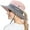 Pink, variant on DXSTAR Women's Ponytail Sun Hat UV Protection Foldable Mesh Wide Brim Beach Fishing Hat , Black