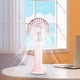 thumbnail image 4 of Mini ventilador de mano 2025, recargable por USB, portátil, pequeño, personal, potente, con diseño compacto para estudiantes, dormitorios, oficinas, uso al aire libre | Opciones en blanco, a, 4 of 5