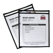 Shop Ticket Holders, Stitched, Both Sides Clear, 50 Sheets, 8 1/2 X 11, 25/box | Bundle of 5 Boxes