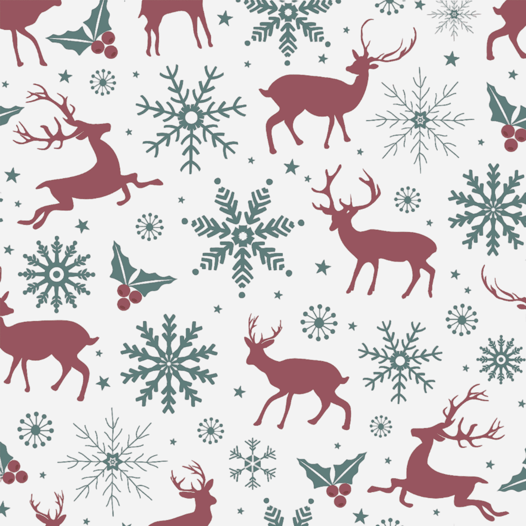 Ucanpack 25 Pcs Christmas Reindeer Printed Mailer Box, Made In USA- 1/8” Thick Corrugated Mailer Box 9½x8x8", Cute Boxes For Small Business, WhiteGift Boxes In Bulk, Moving Carton